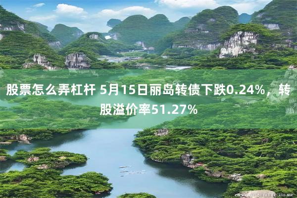 股票怎么弄杠杆 5月15日丽岛转债下跌0.24%，转股溢价率51.27%