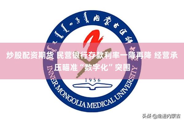 炒股配资期货 民营银行存款利率一降再降 经营承压瞄准“数字化”突围