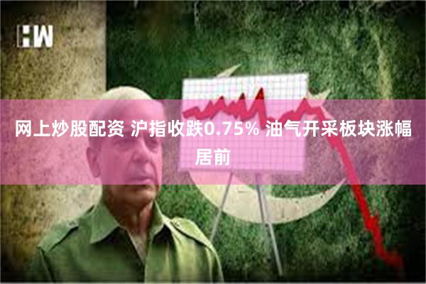 网上炒股配资 沪指收跌0.75% 油气开采板块涨幅居前