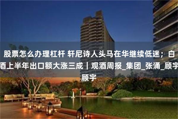 股票怎么办理杠杆 轩尼诗人头马在华继续低迷；白酒上半年出口额大涨三成｜观酒周报_集团_张涌_顾宇