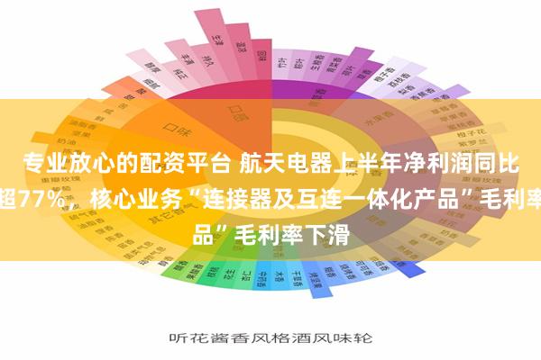 专业放心的配资平台 航天电器上半年净利润同比下滑超77%，核心业务“连接器及互连一体化产品”毛利率下滑